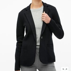 J. Crew schoolboy sweater blazer black size medium